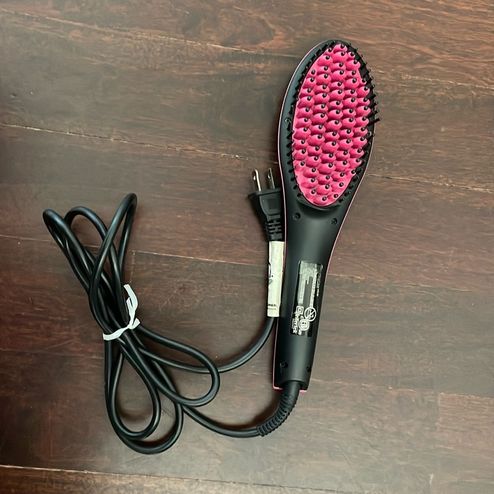 Simply straight hair straightener.  LCD temperature screen.